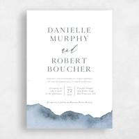 Blue Wedding Invitation - Cello Classic