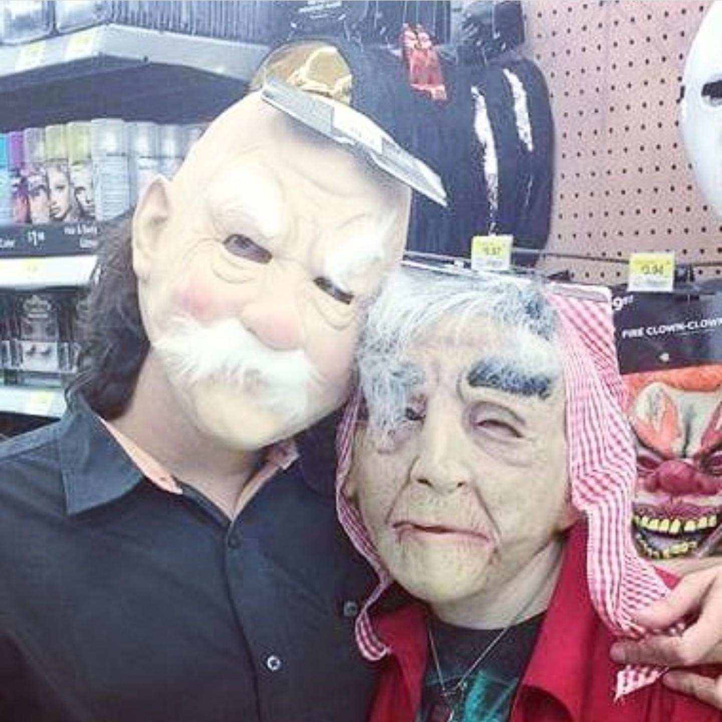 Goofing off with Halloween costumes