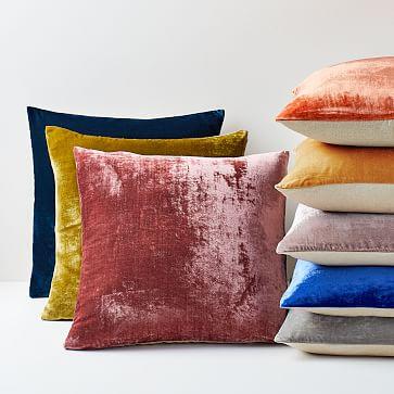 West Elm Lush Velvet Pillow Covers - set of two