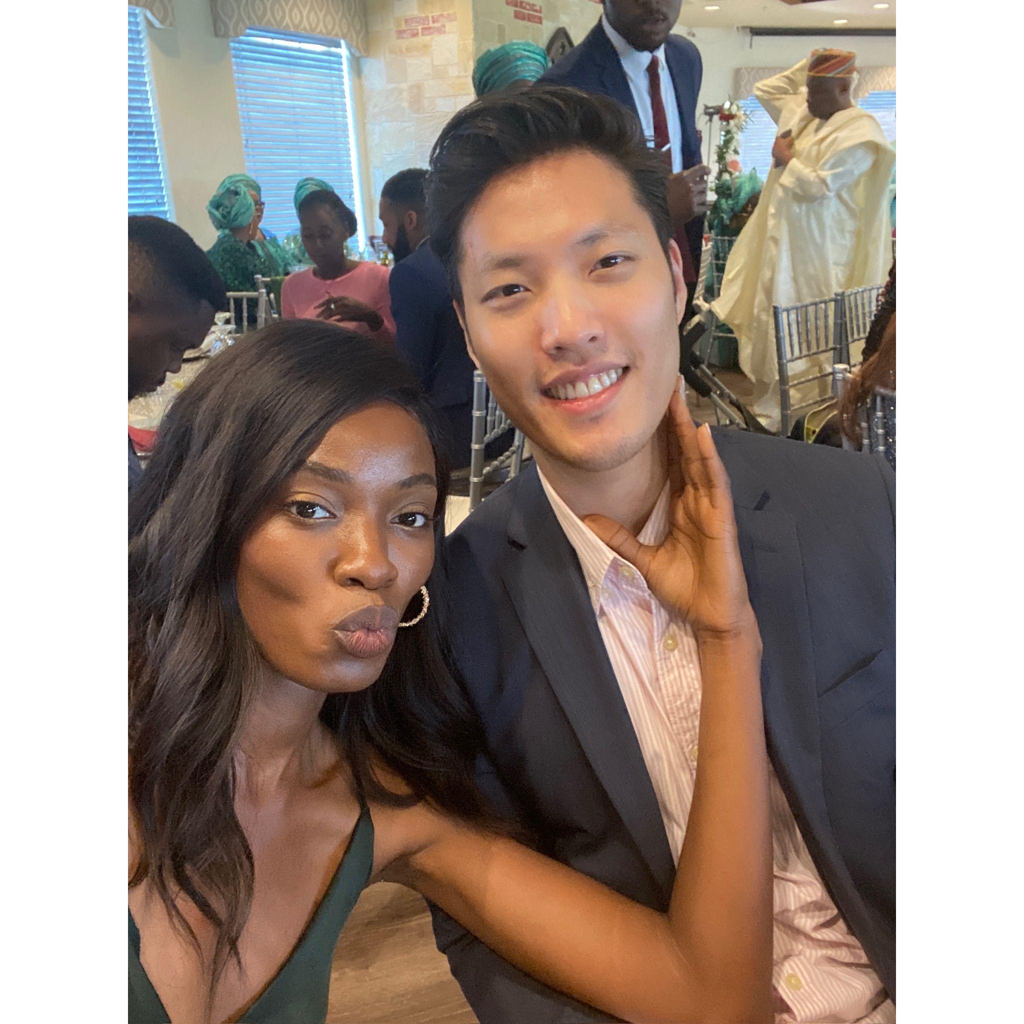 at our friends Lola & Reuben's wedding in 2021