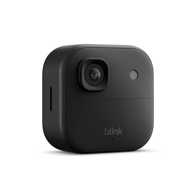 Blink Outdoor 2K+ (newest model) — Wireless smart security camera, 2K video resolution, color night vision, enhanced audio, two-year battery. Required Sync Module not included — Add-On (Black)