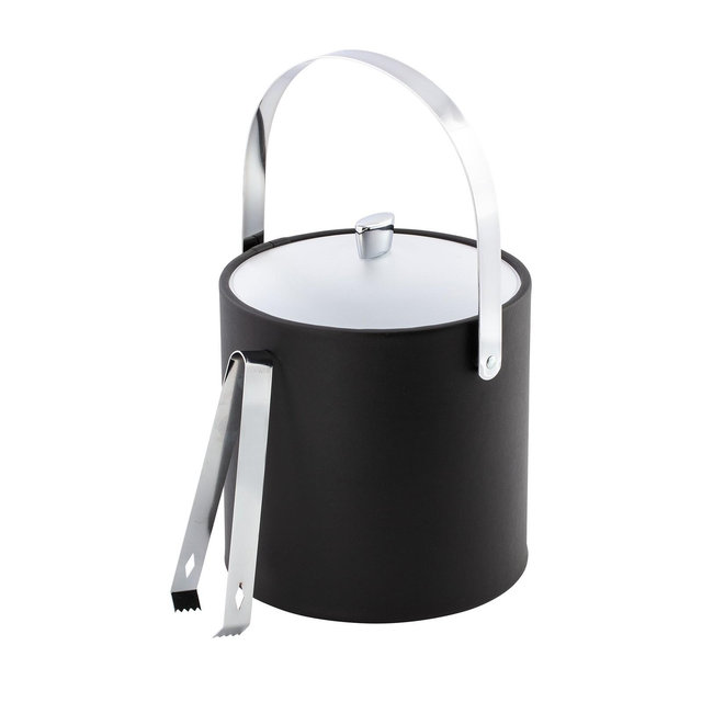 Kraftware Arc Ice Bucket and Ice Tong, 3 Quart