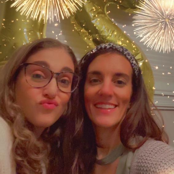 my sister for life ashley and i on nye. "friends forever" as sr. pauline would say.