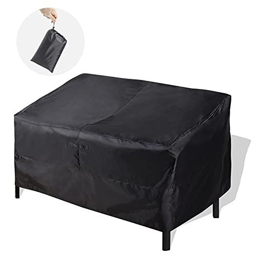 Outdoor Sofa Cover, ALSTER 3-Seater Patio Loveseat Cover(63" L x 40" W x 33" H), Durable and Waterproof Black Covers for Lounge Deep Seat, Rain Snow Dust Wind-Proof