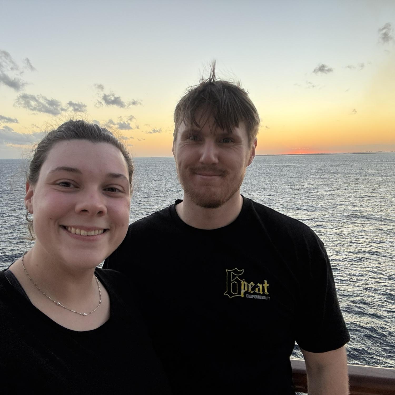 Leaving Port on our First Cruise!