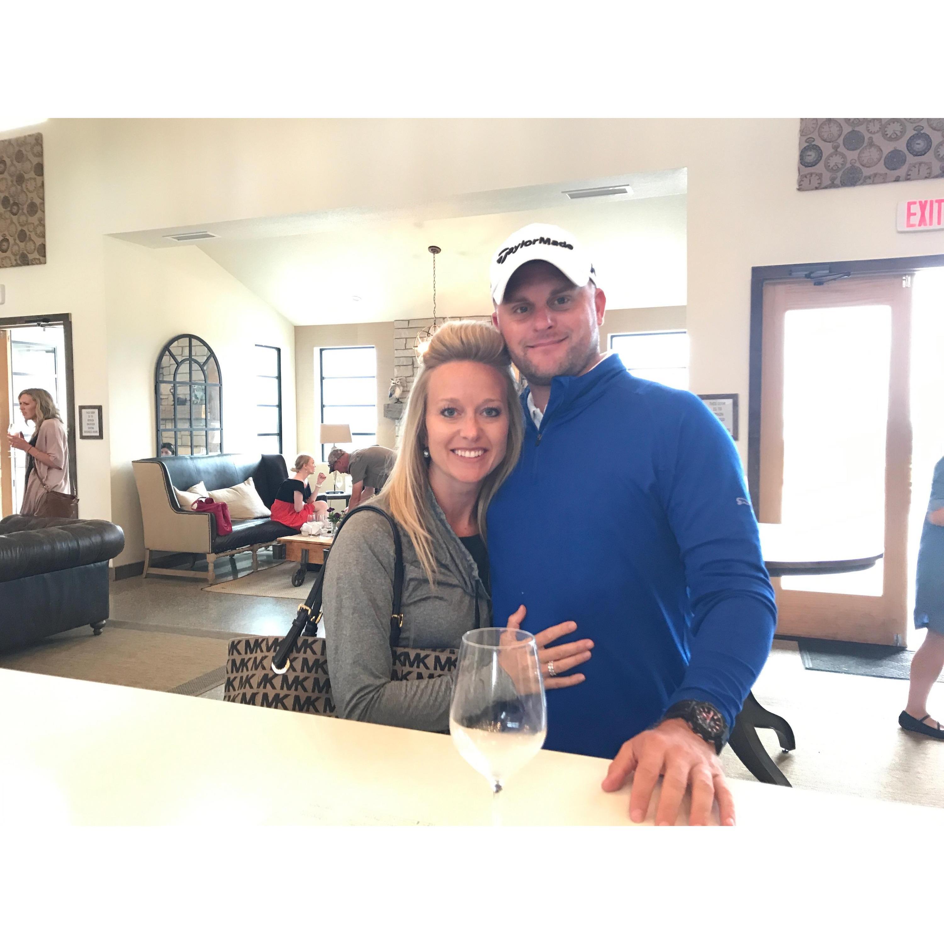 Wine tasting...it's kind of our thing