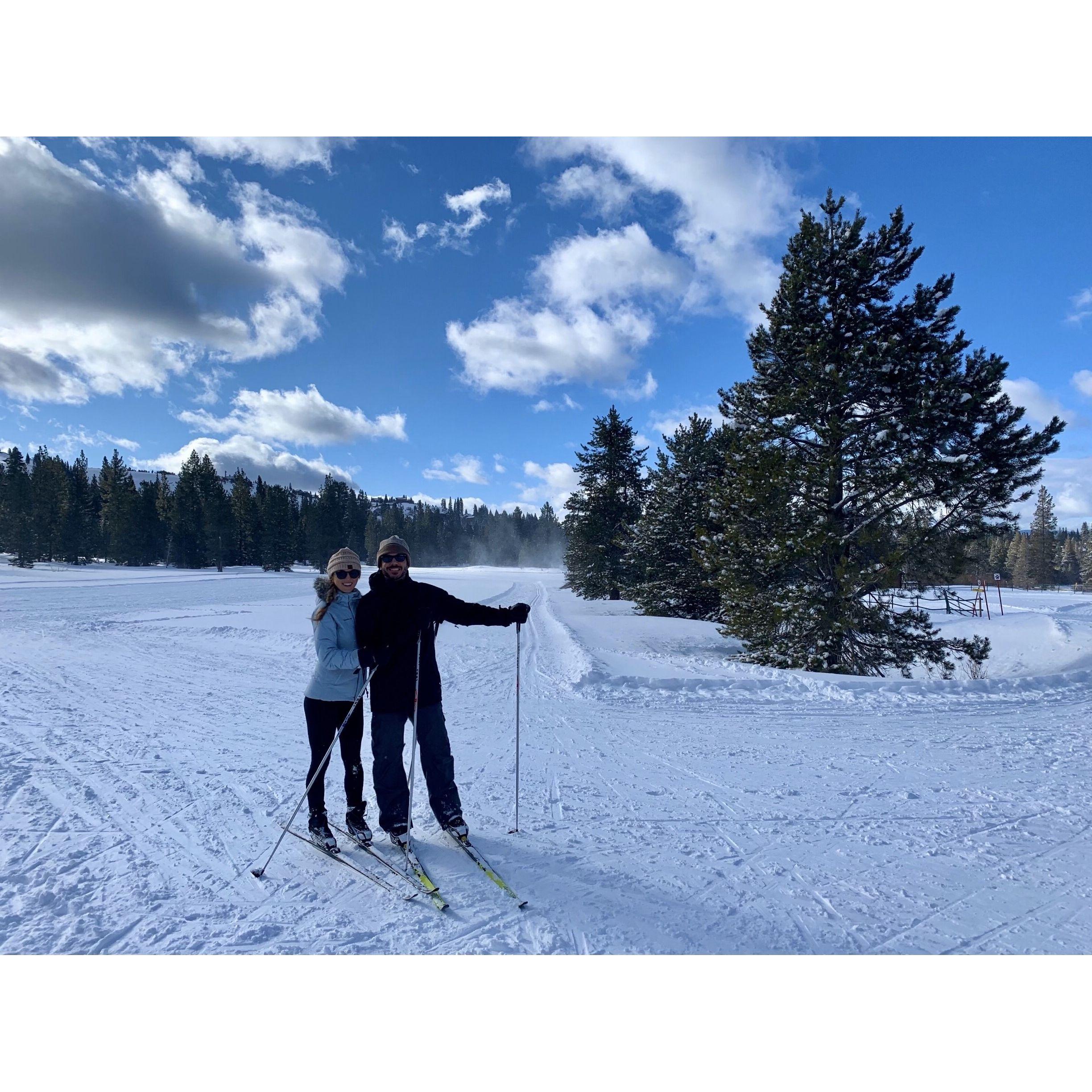 Fun fact: It's possible Auden is the only GBM patient in history who took on an aggressive Tahoe mountain on cross country skies while wearing a $60k Optune backpack.