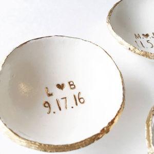 Custom Wedding Ring Dish