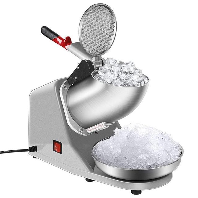 VIVOHOME 11 oz. Electric Dual Blades Silver Ice Crusher Snow Cone Machine