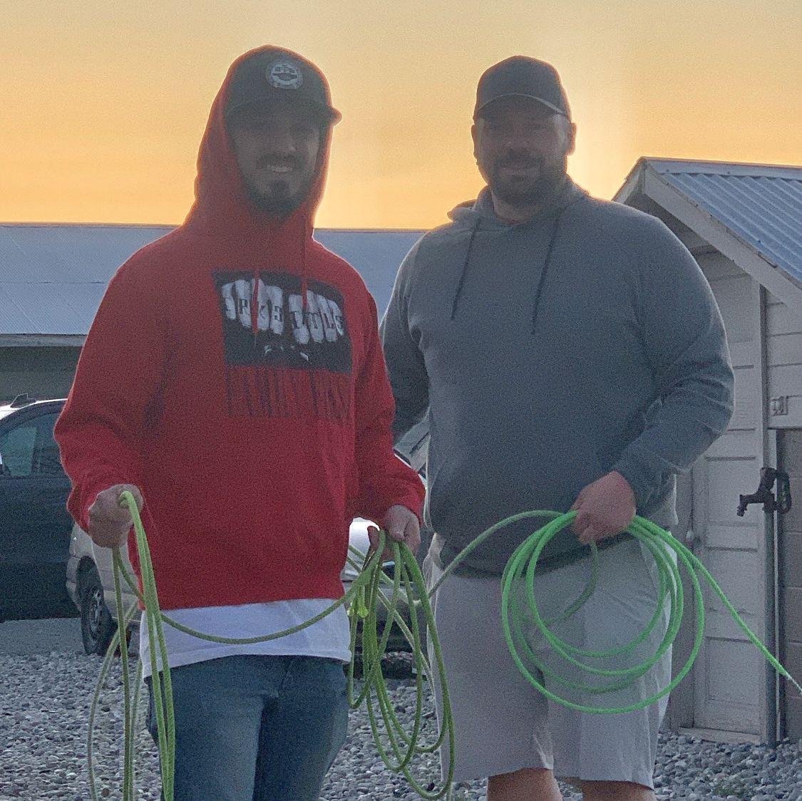 Barek learned to rope in Idaho with Ben-jammin