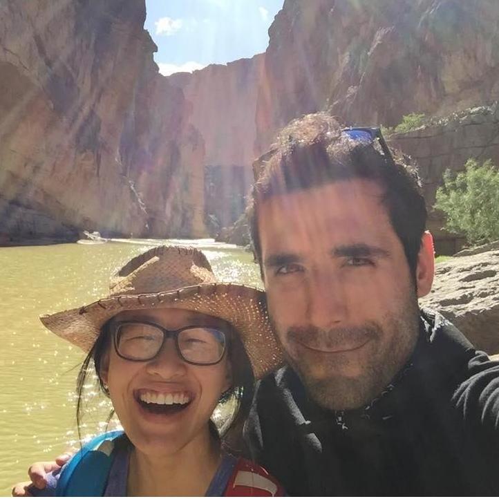 Hiking in the Santa Elena canyon in Big Bend National Park.