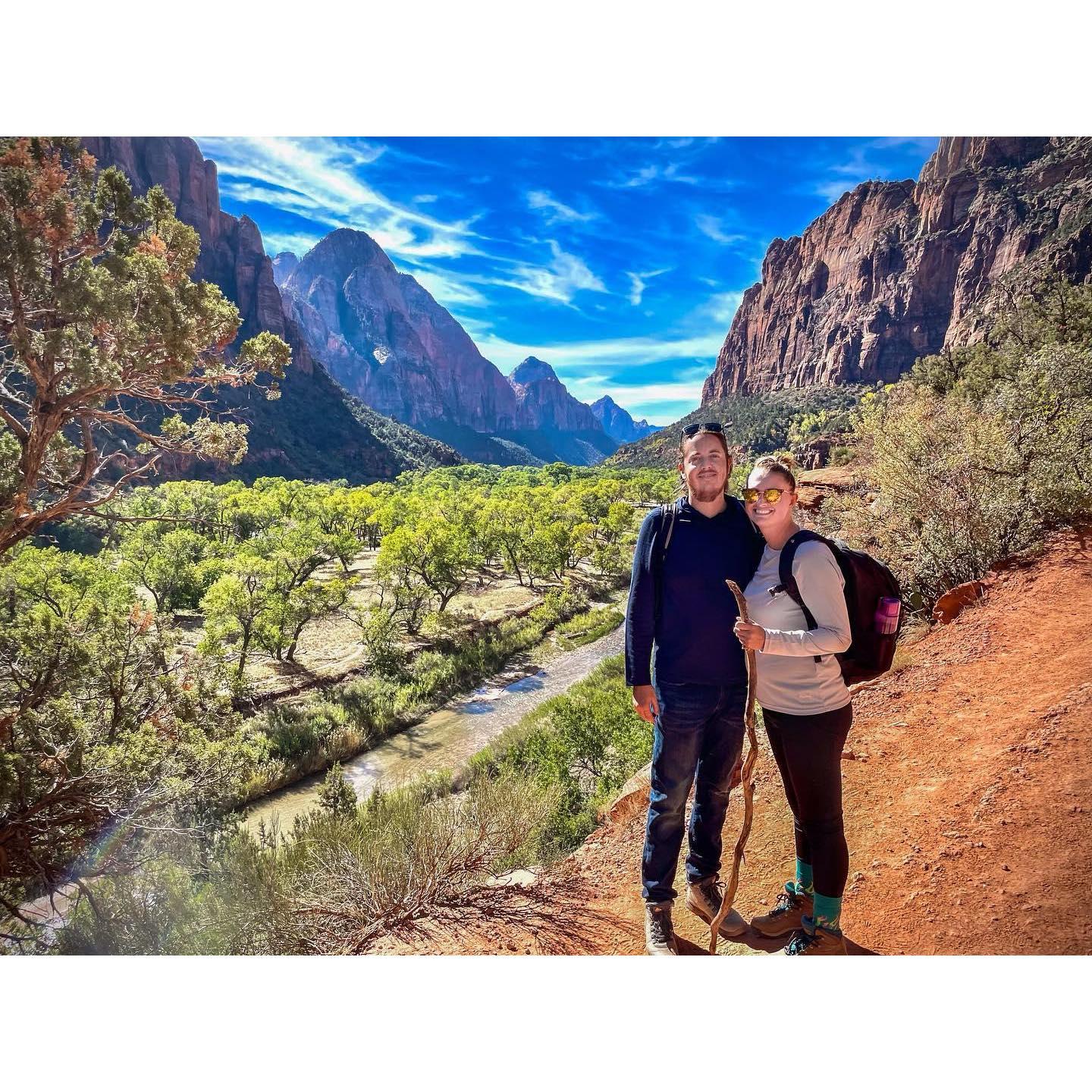 We went to Zion and fell in love with the desert.