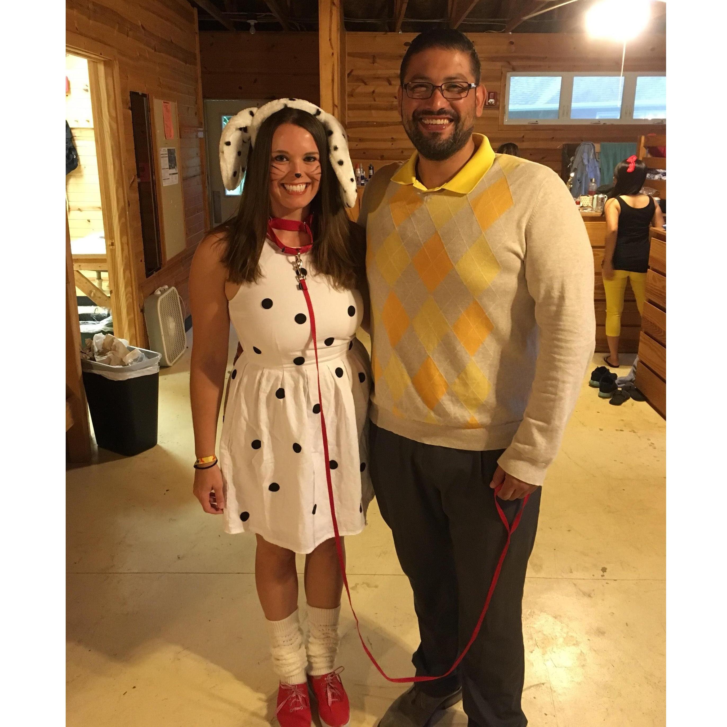 Our "teacher's pet" costume at Camp No Counselors