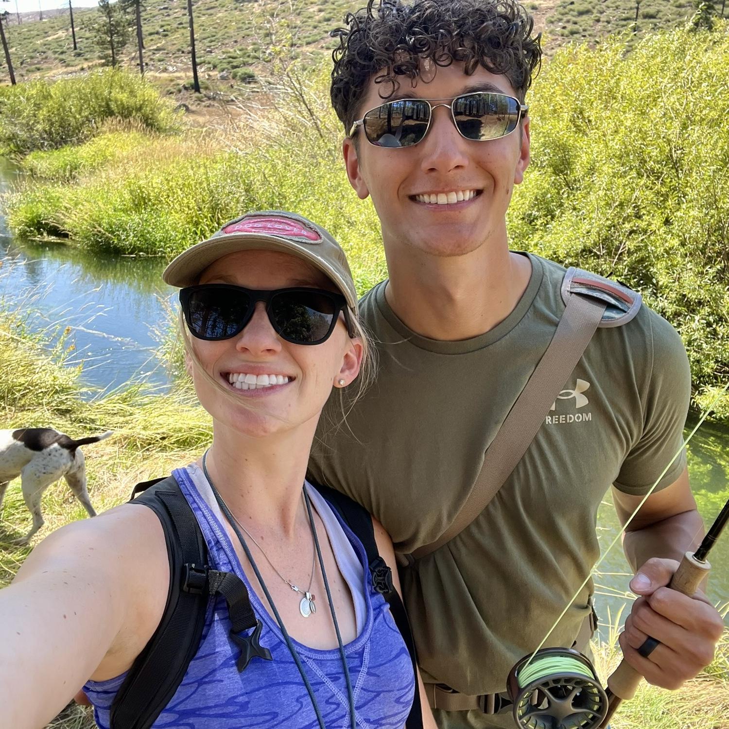 Nick taught me how to fly fish!