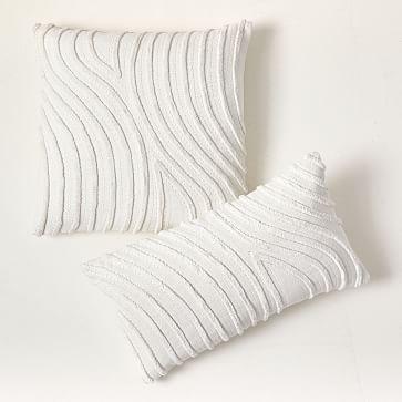 Textured Waves Pillow Cover - 21x21- Set of 2