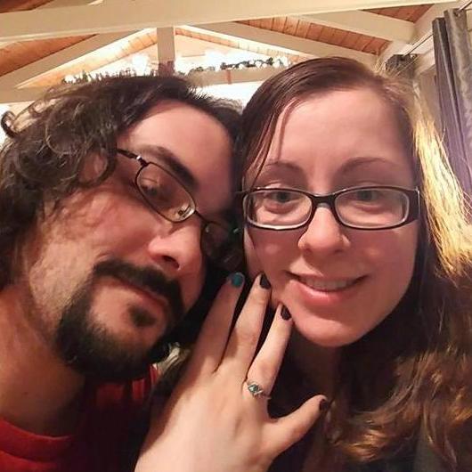 Here's the photo right after we got engaged!!