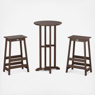Modern Studio 3-Piece Bistro Bar Stool Set