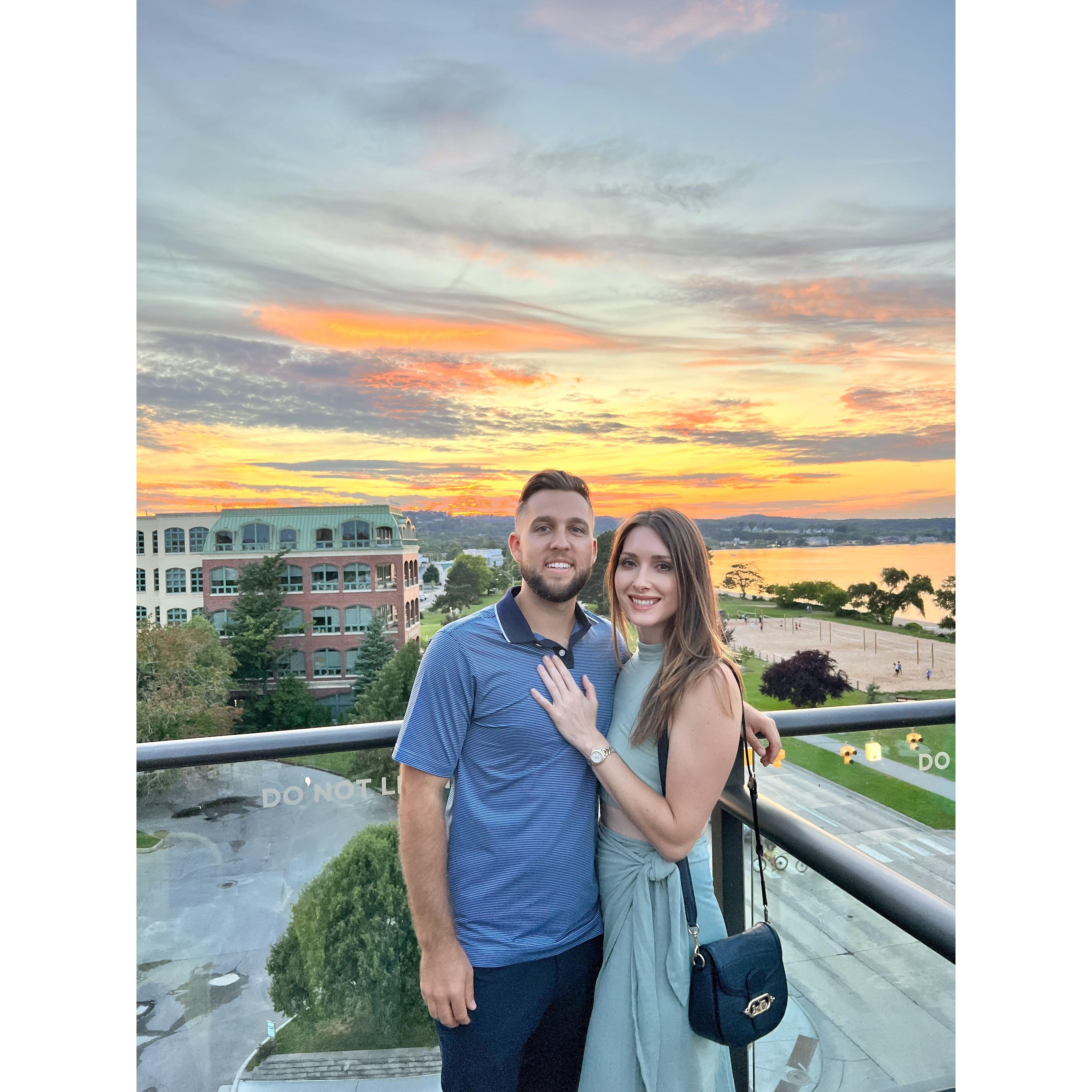 Welcome dinner for Alexis and Cole's wedding.