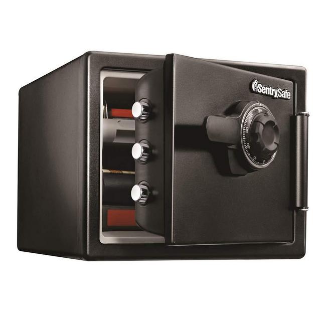 SentrySafe SFW082CTB Fireproof Safe and Waterproof Safe with Dial Combination 0.82 Cubic Feet Black
