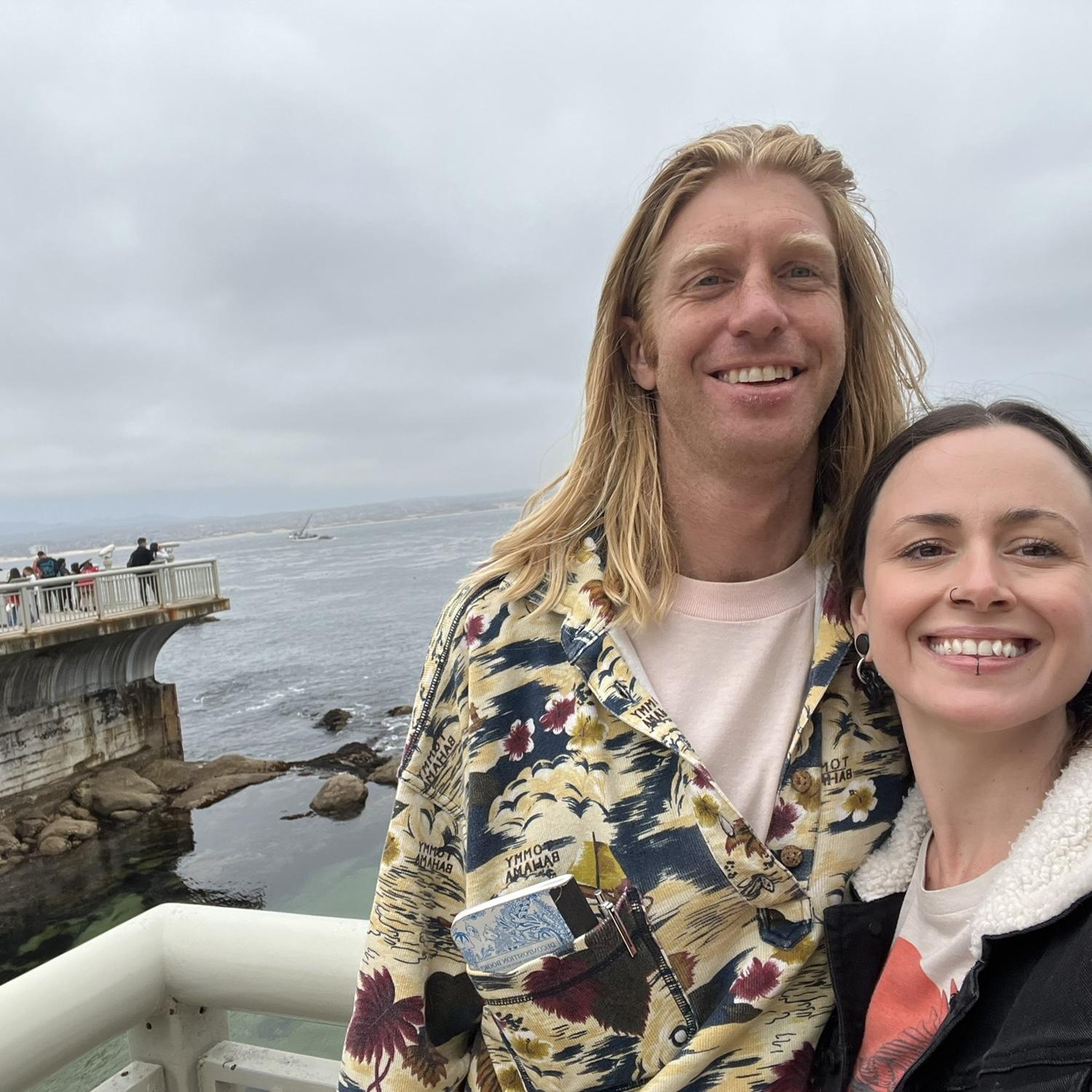 Engagement trip to Monterey.
