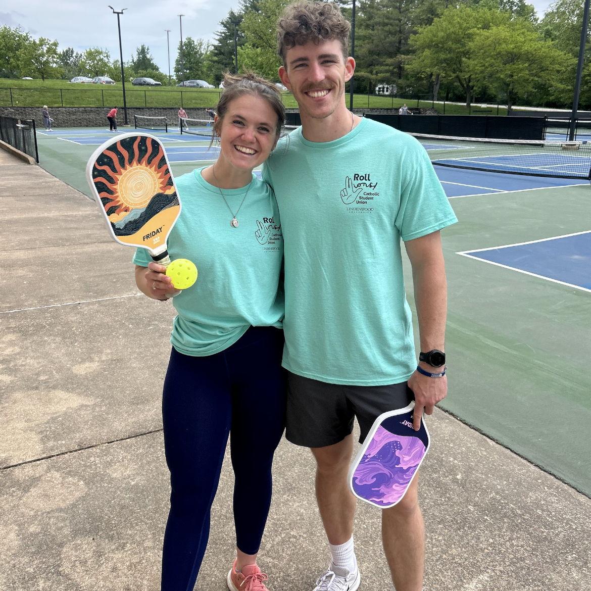 Isaac and Morgan's favorite pastime: Pickleball!