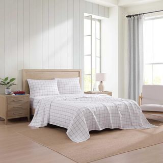 Glasgow Windowpane 4-Piece Sheet Set