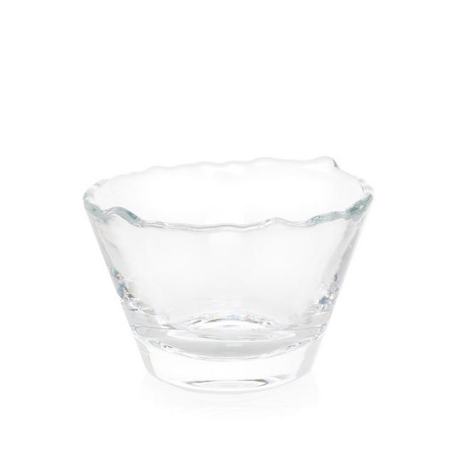 Scissor-Cut Glass Breakfast Bowl