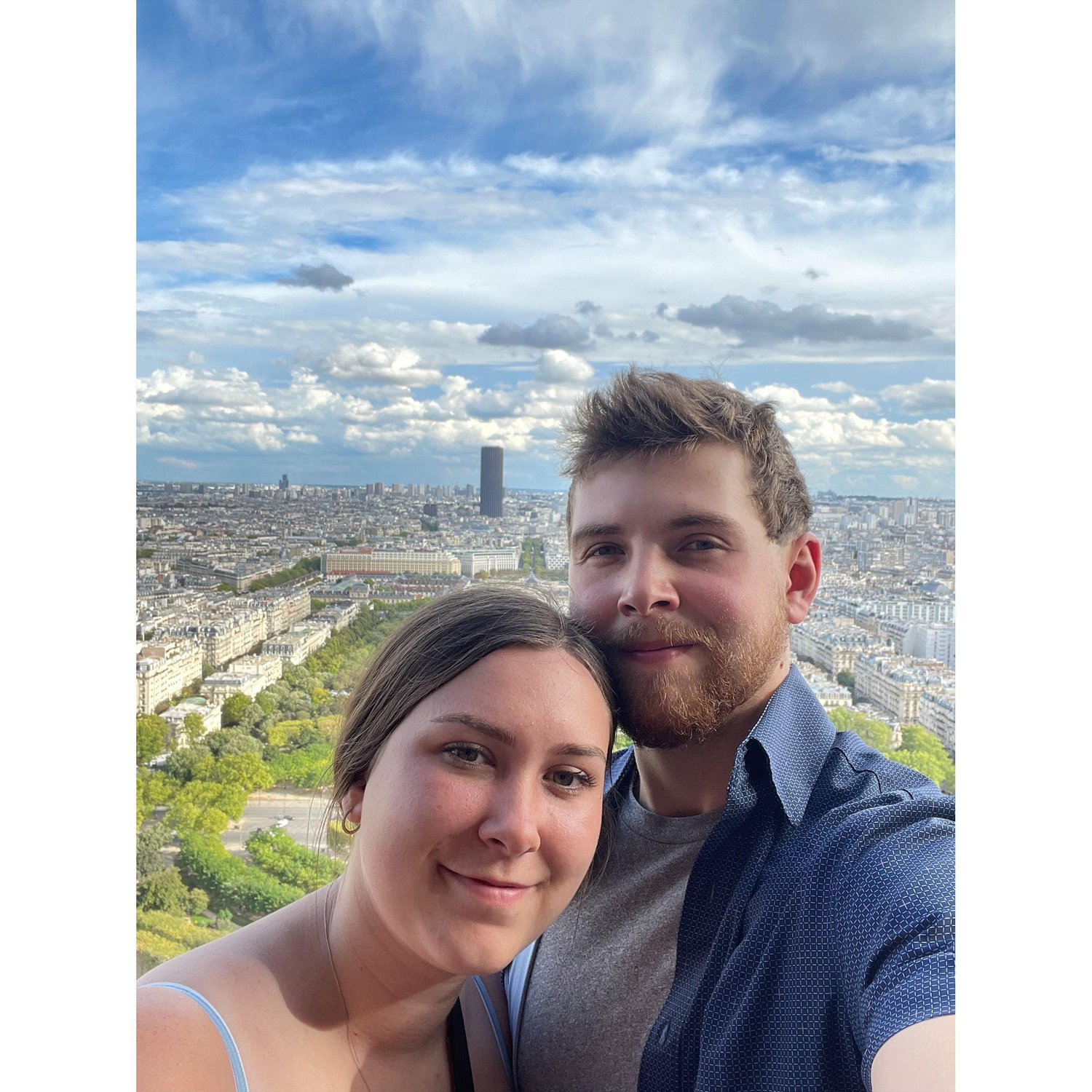 On top of the Eiffel Tower!