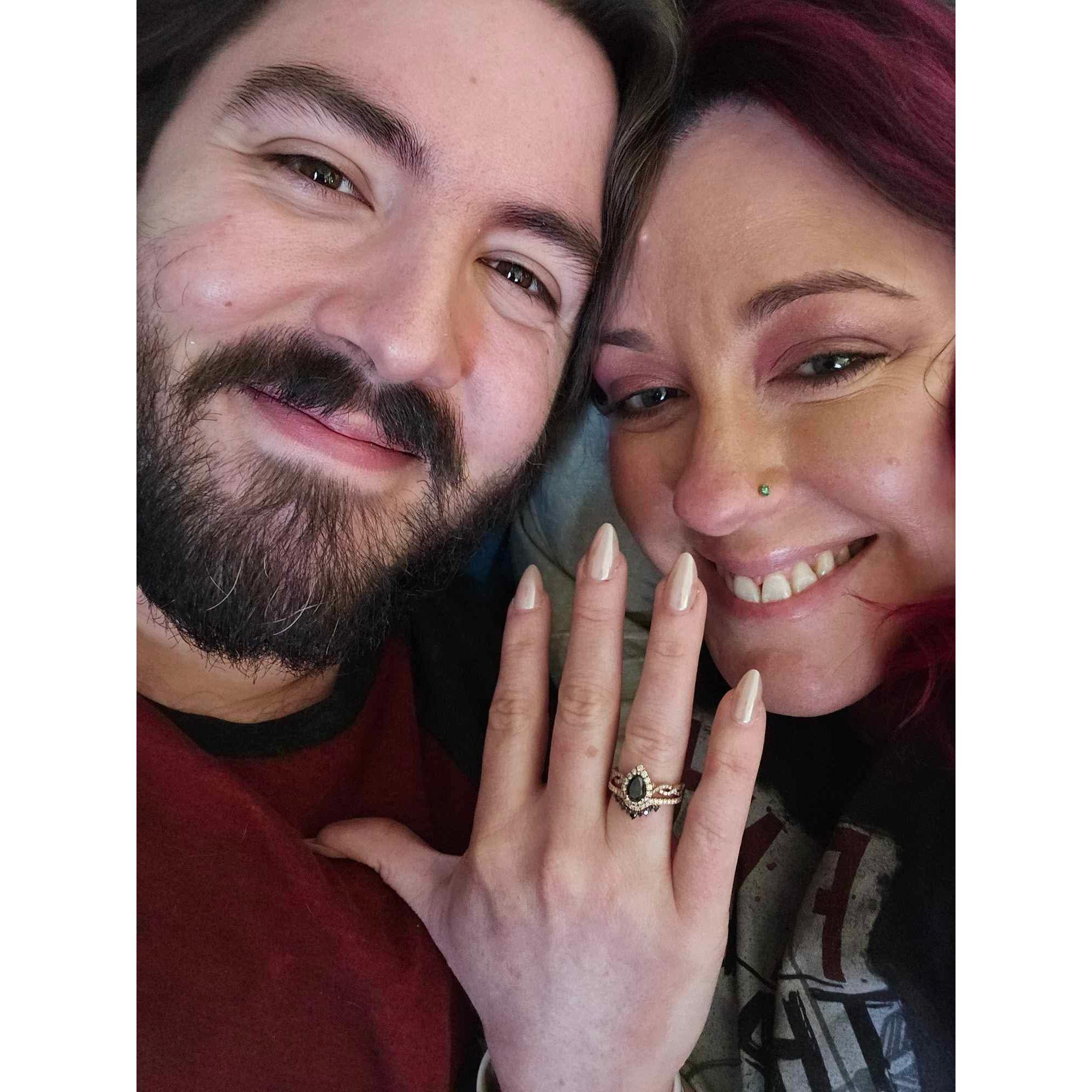 The first day of our engagement-April 12, 2025
