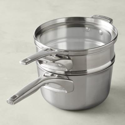 Calphalon Premier Space-Saving Stainless-Steel Sauce Pot with Double Boiler