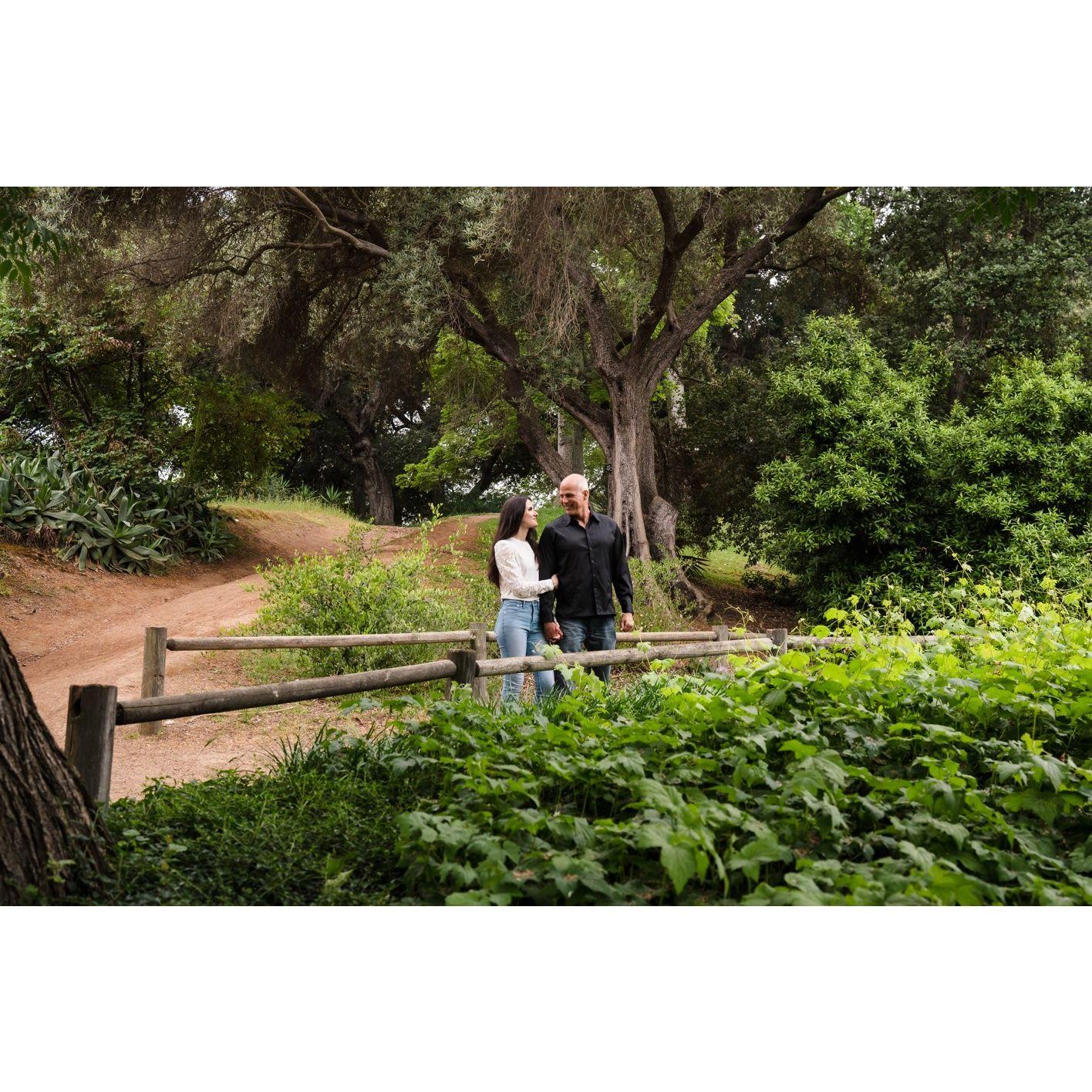 June 2023 engagement photo shoot at LA Arboretum & Botanical Garden