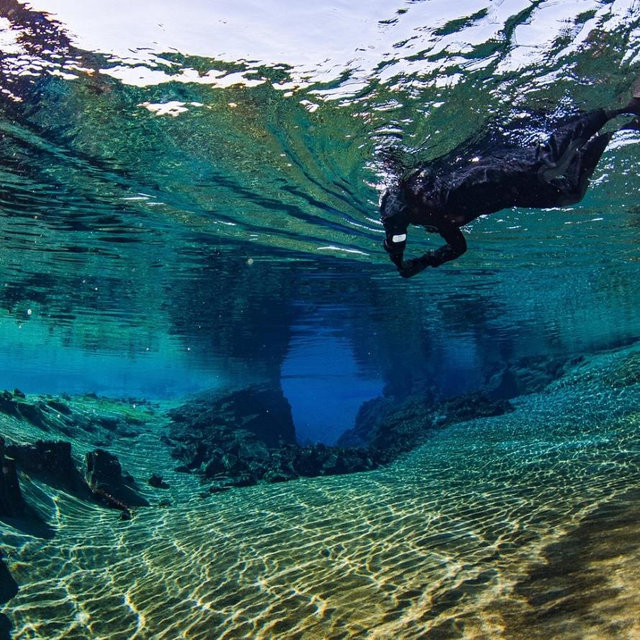 Snorkeling in Iceland
