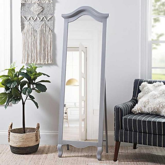Gray Jessy Cheval Mirror