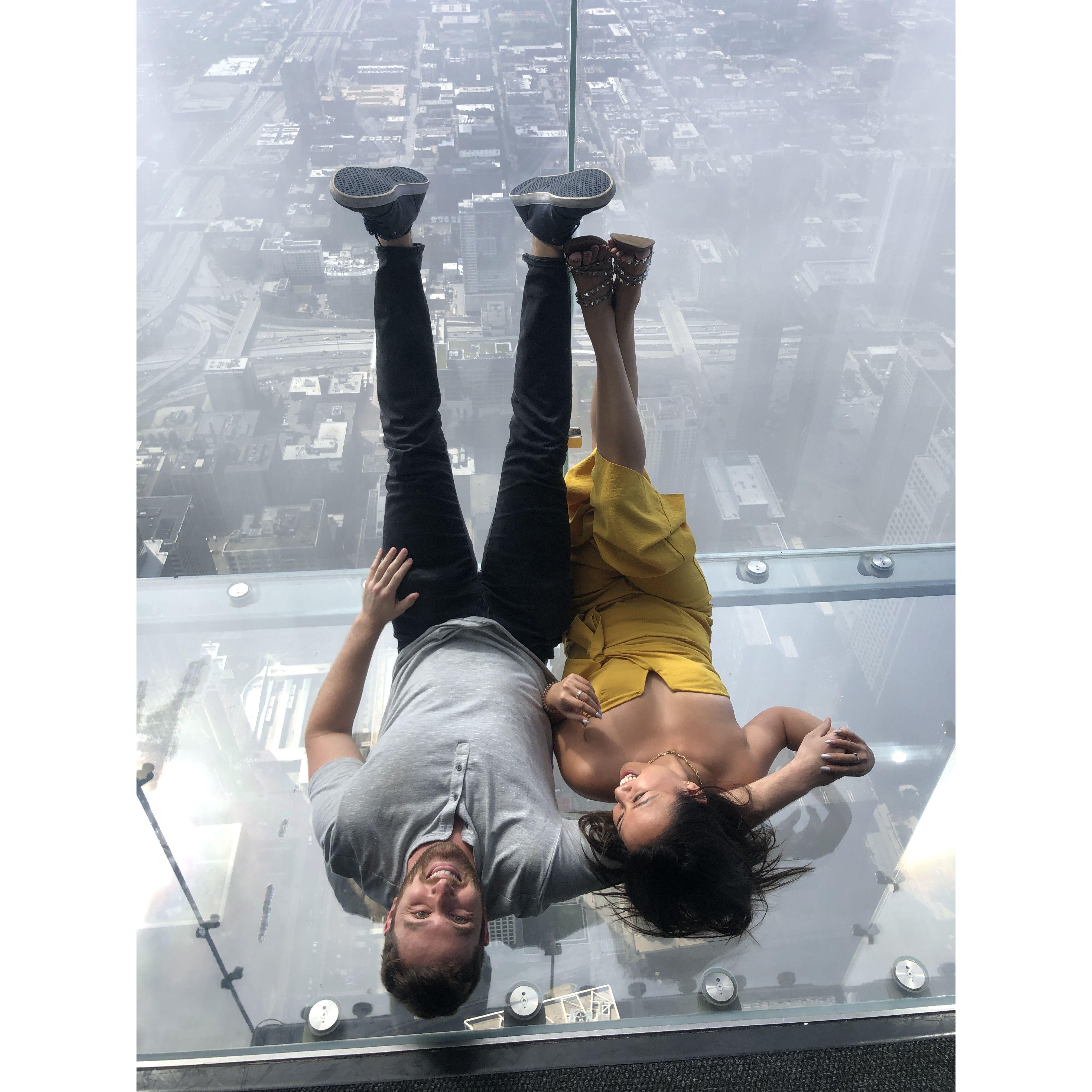 Chicago!  Where Jack ripped his jeans and didn't notice for three hours (pictured here).