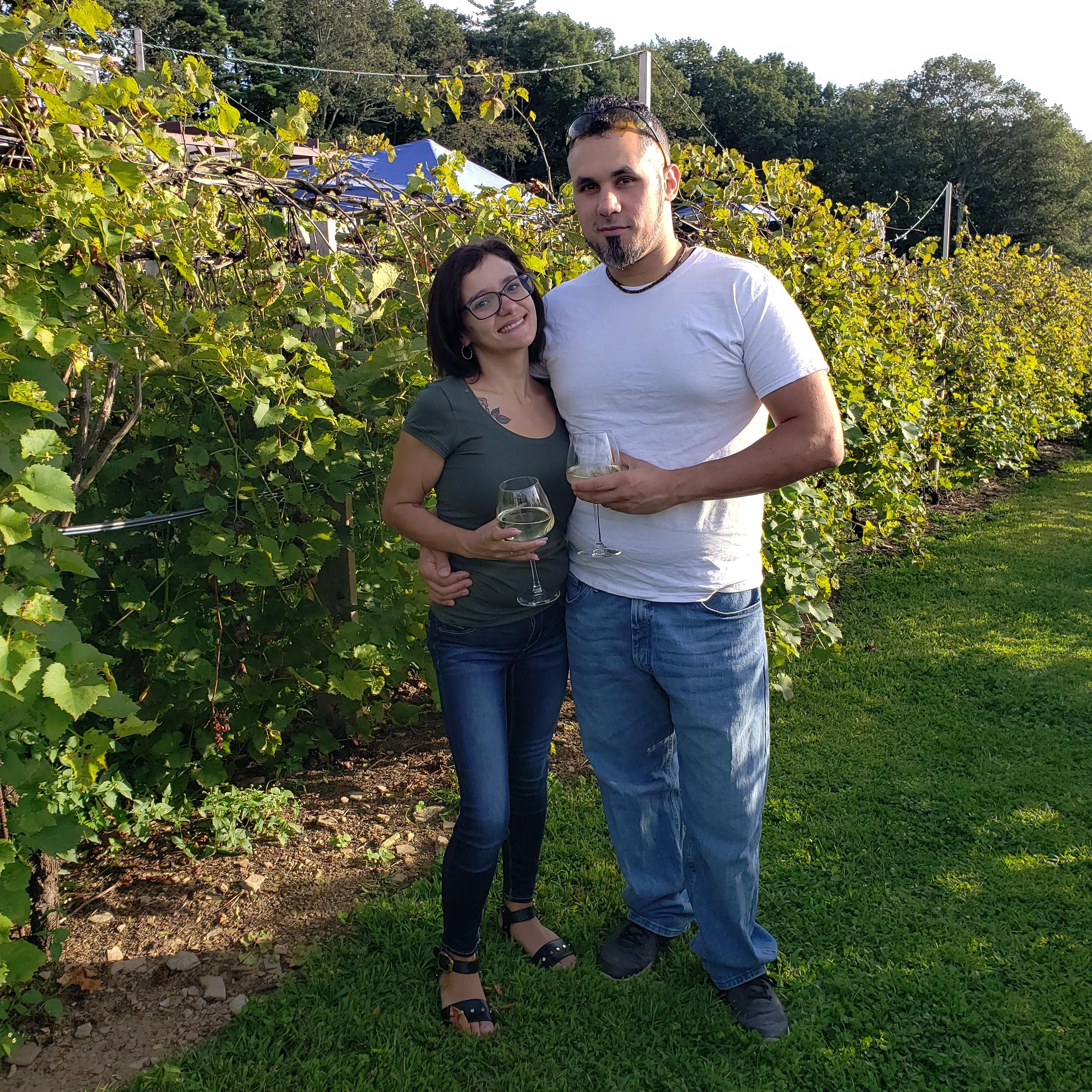 Celebrating my birthday at the Blueridge Winery.