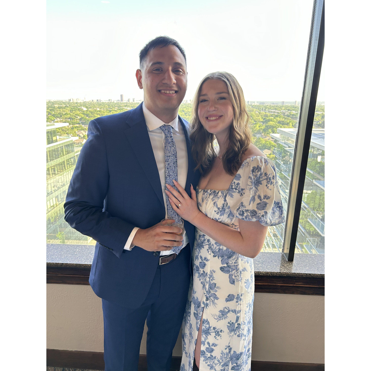 We took this picture at Kelsey's wedding reception in Dallas! It was so fun celebrating her and her husband James. We are excited to have them with us on our big day!