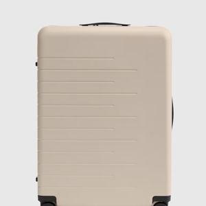 Expandable Large Check-In Suitcase in Tan
