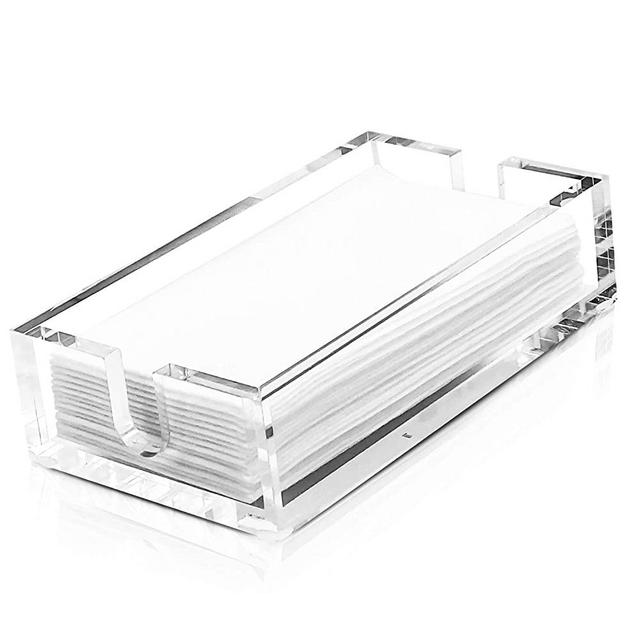 Acrylic Guest Towel Napkin Holder for Bathrooms and Kitchens