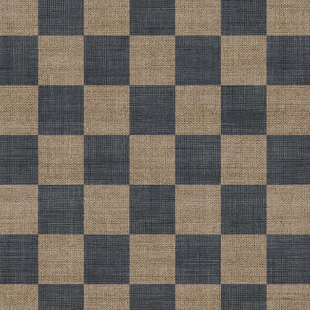 Checkerboard Soft Navy Re-Jute Rug