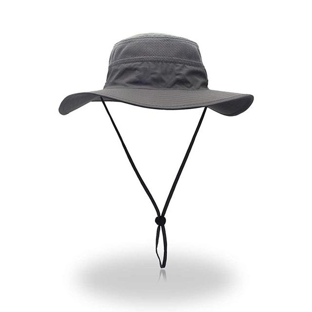EONPOW Windproof Fishing Hats UPF50+ UV Protection Sun Cap Outdoor Bucket Mesh Hat 56-61cm
