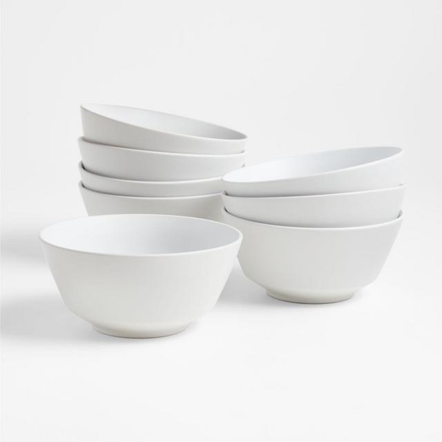 Paige White Bowls, Set of 8