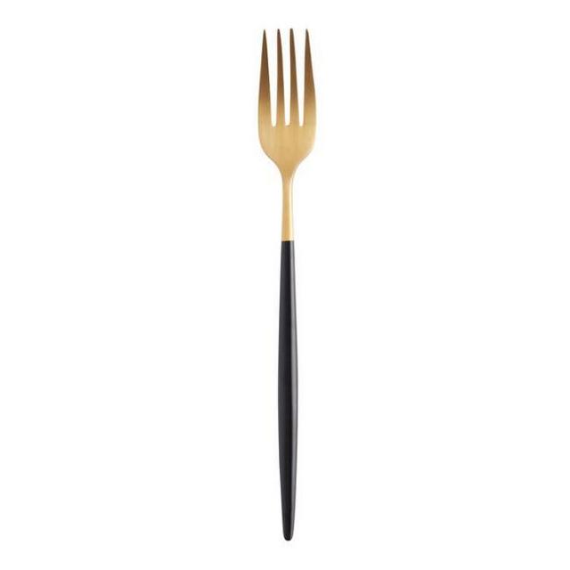 Black And Gold Shay Dinner Forks Set Of 6