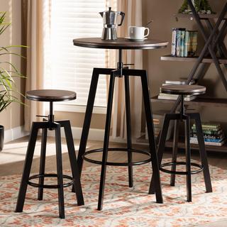 Maritta 3-Piece Height Adjustable Bar Pub Set