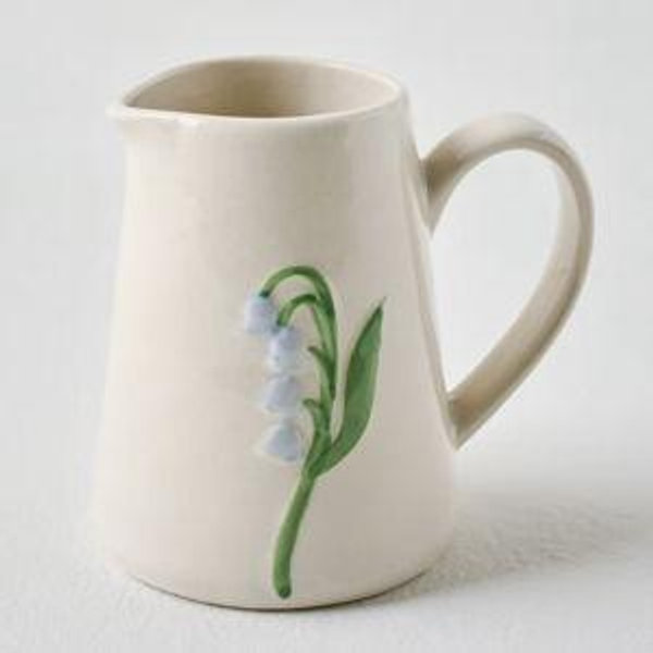 Stoneware Floral Creamer