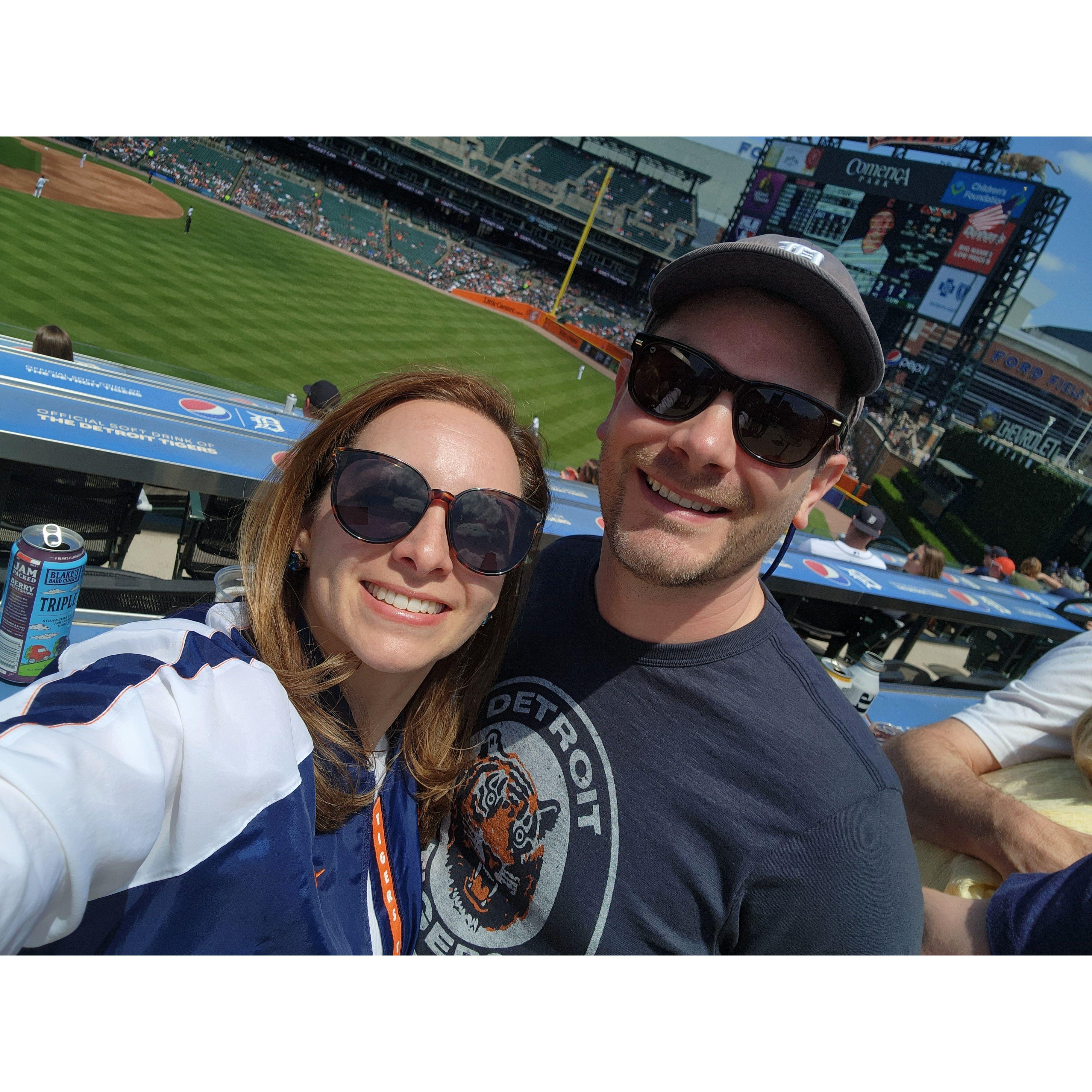 @ Comerica Park where our 1st date took place.