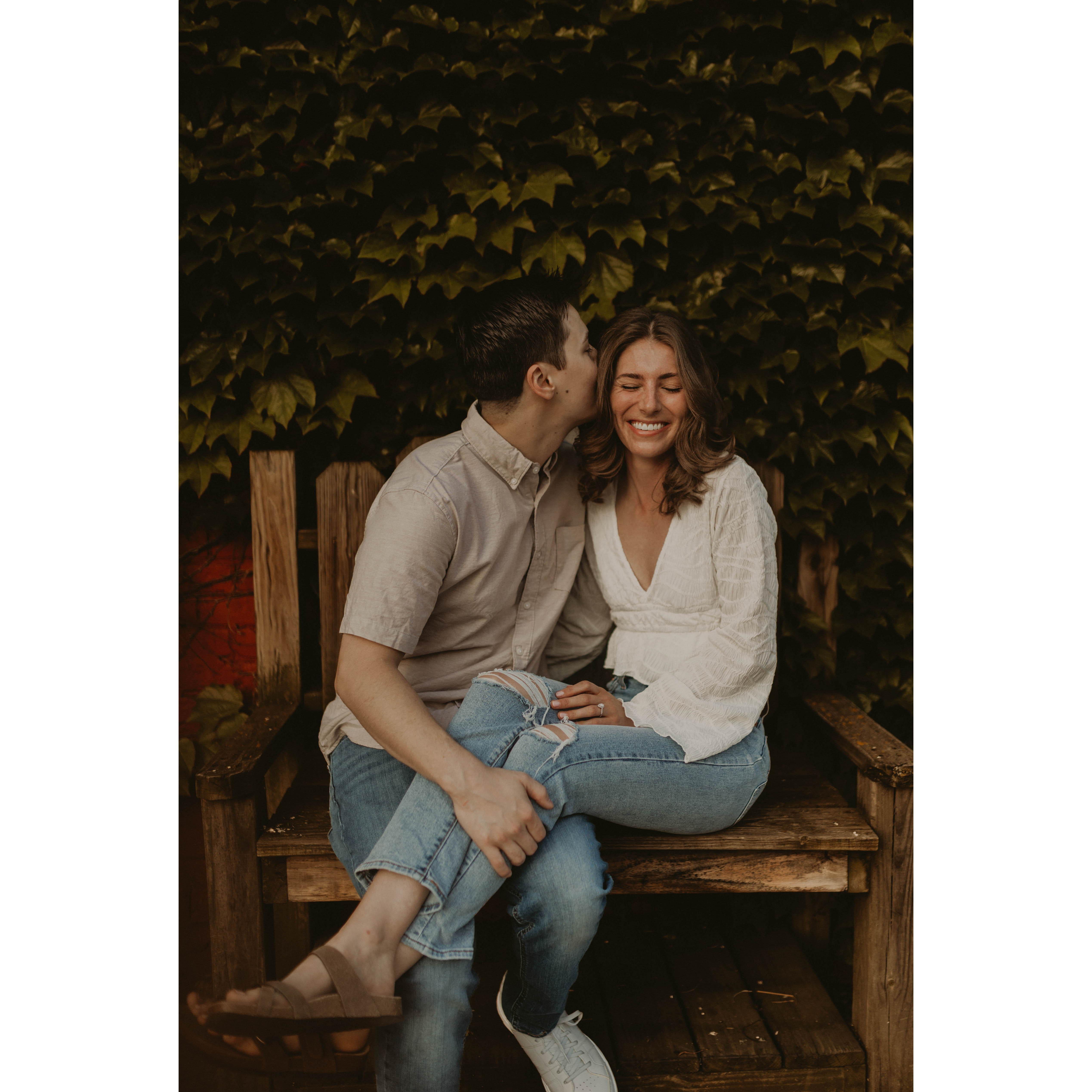 June 2023 - One of many engagement session photos by the incredibly talented Laura Spencer.