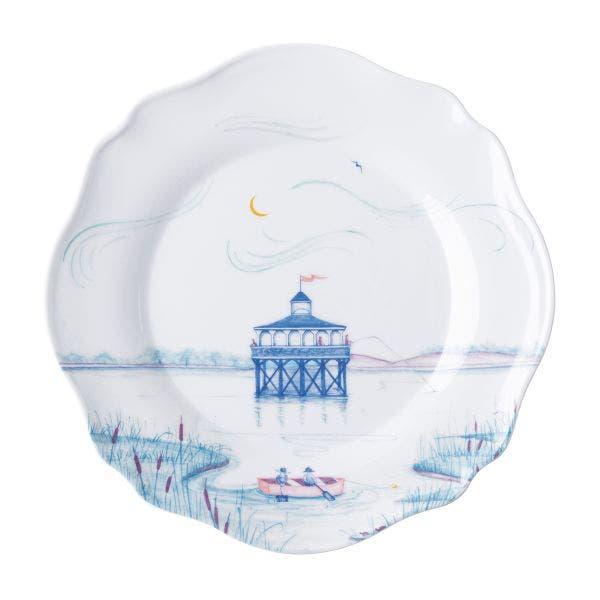 Country Estate Melamine Salad Plate Set/4- Seaside