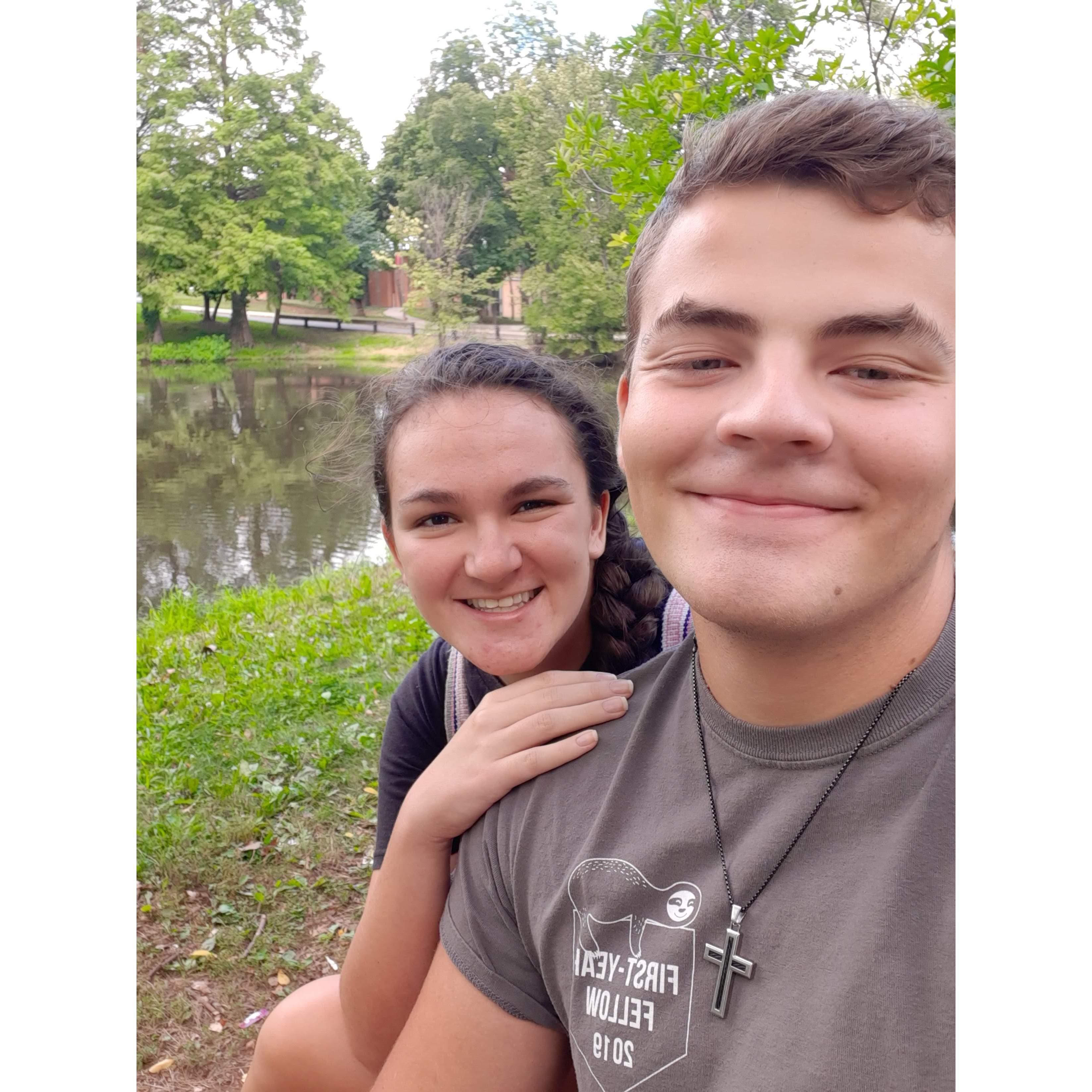 The first day of our Junior year of college!