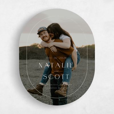Grassy Sage, Green Wedding Save the Date - Barga Photo