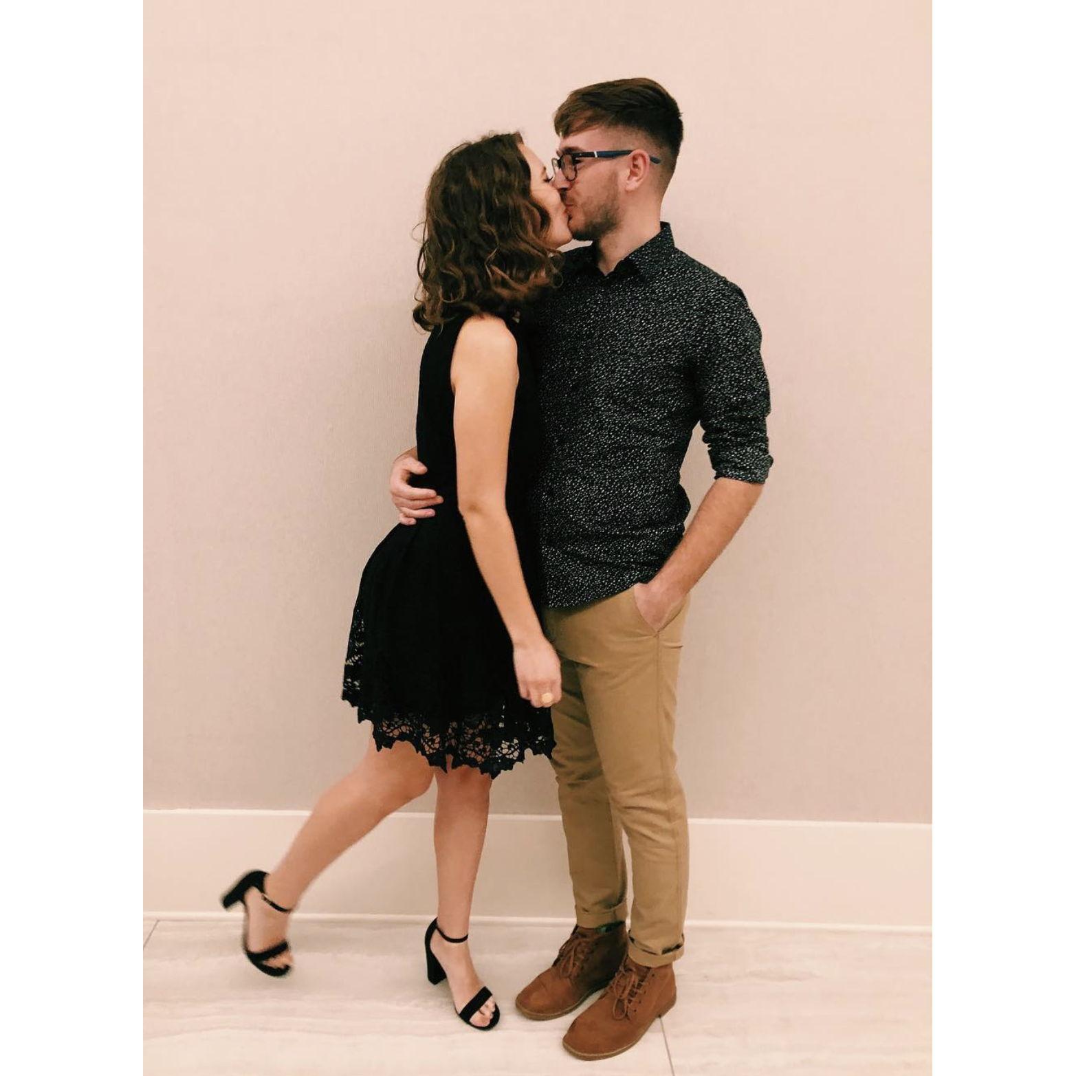 This was at an awards ceremony where Allie received awards for her college design work in her junior year.